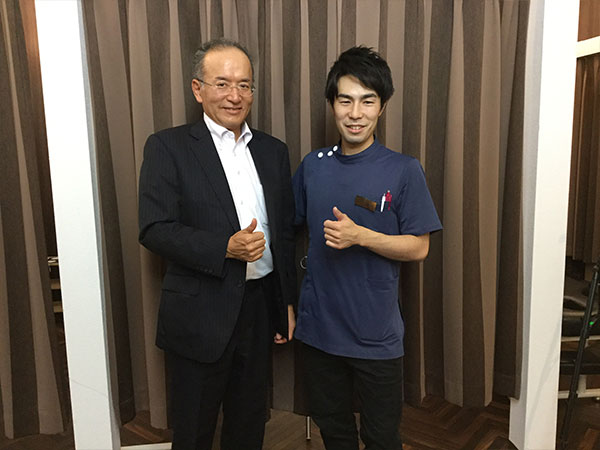 お客様とツーショット